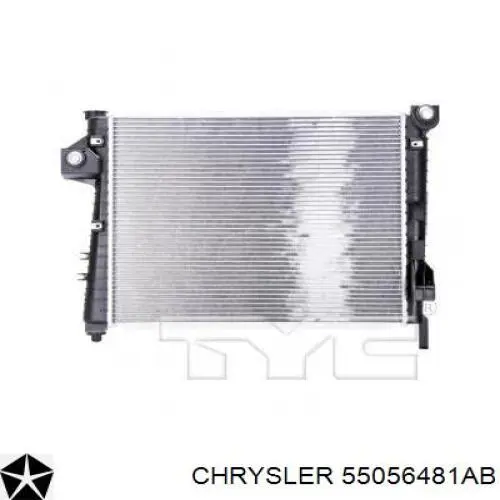 55056481AB Chrysler radiador refrigeración del motor