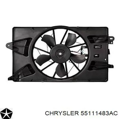 55111483AC Chrysler radiador refrigeración del motor