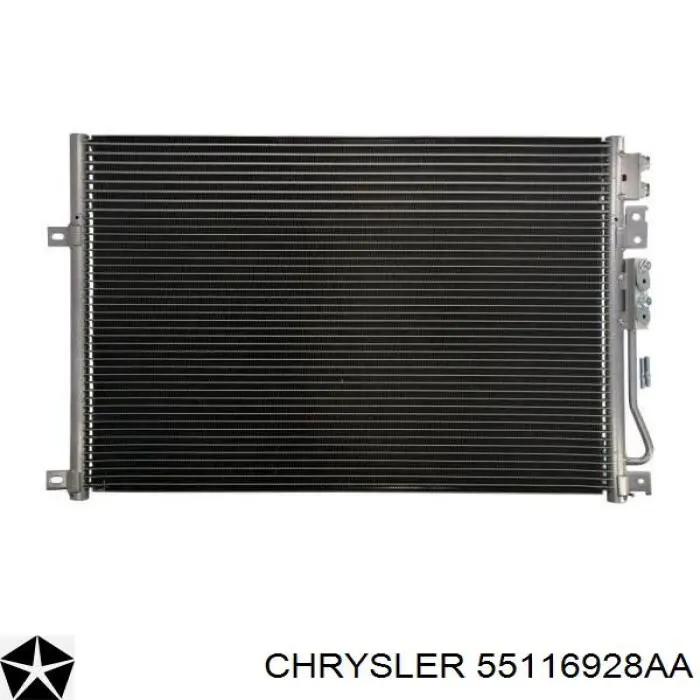 55116928AA Chrysler condensador aire acondicionado