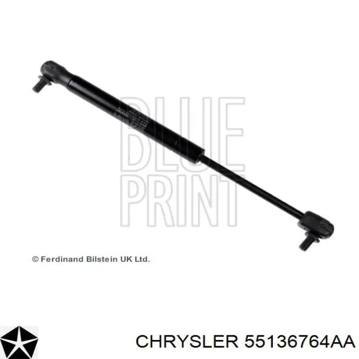 55136764AA Chrysler Amortiguador de capó derecho