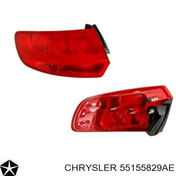 55155829AE Chrysler piloto posterior izquierdo