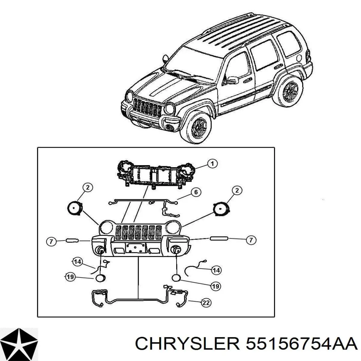 55156754AA Chrysler