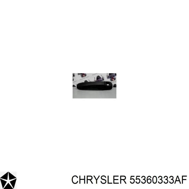 55360333AE Chrysler tirador de puerta exterior delantero izquierda