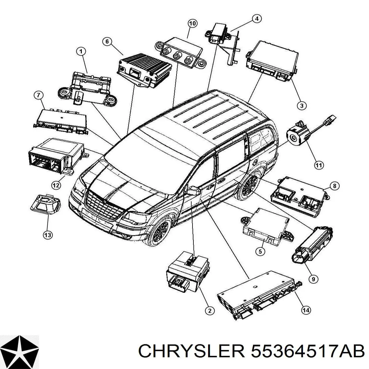 55364517AB Chrysler