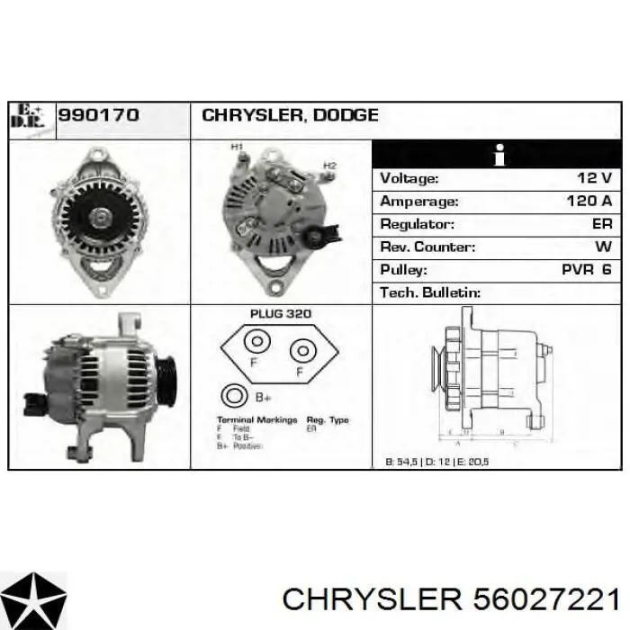 56027221 Chrysler