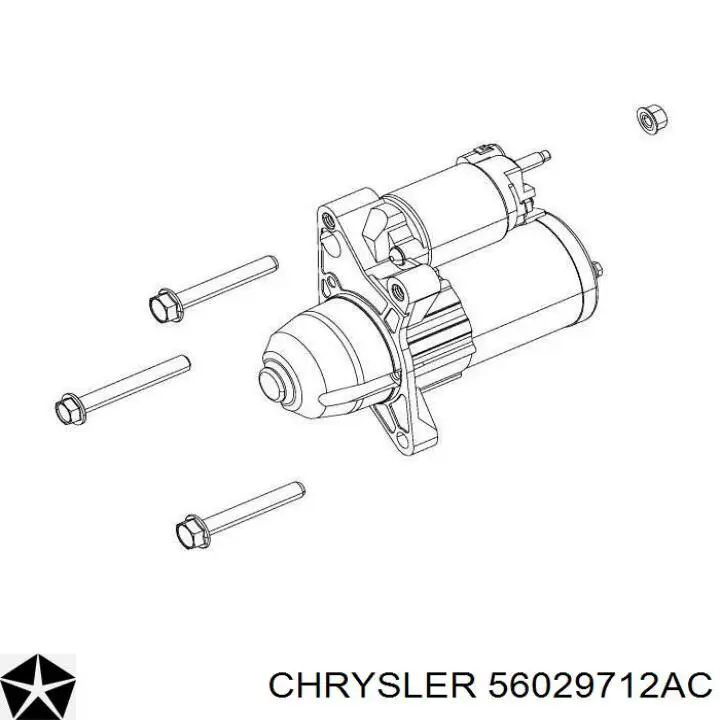 56029712AB Mitsubishi motor de arranque