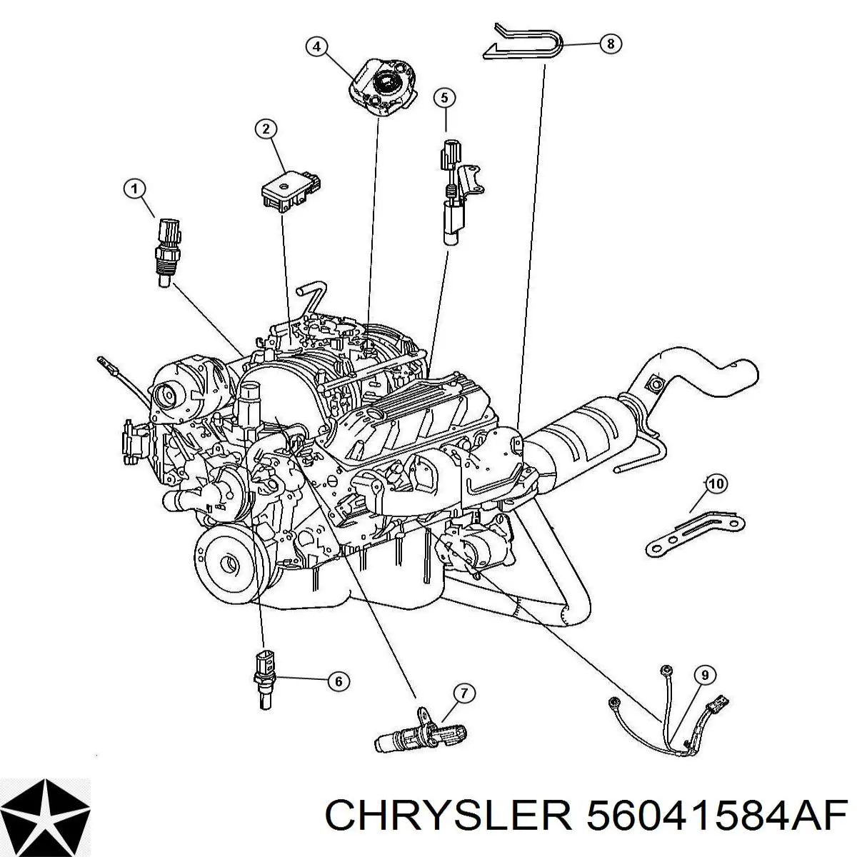 Comprar 56041584AF Chrysler Sensor de posición del árbol de levas