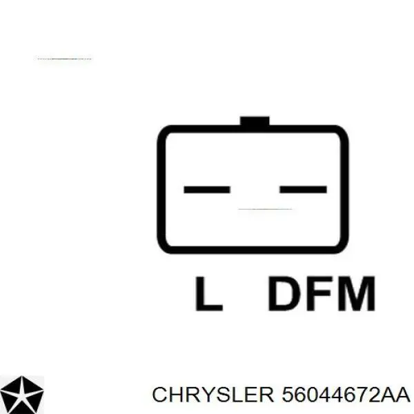 56044672AA Chrysler alternador