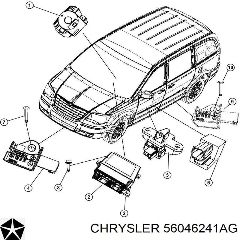 Anillo de contacto del volante Chrysler 56046241AG precio, desde 127,90 EUR