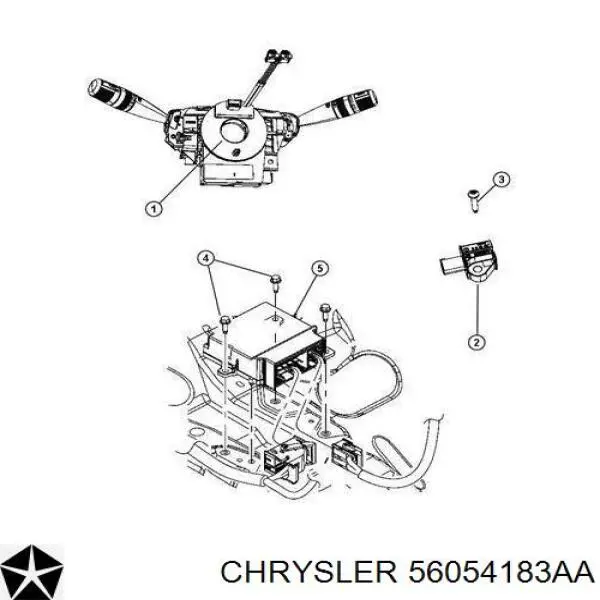 Comprar 56054183AA Chrysler Sensor de airbag delantero