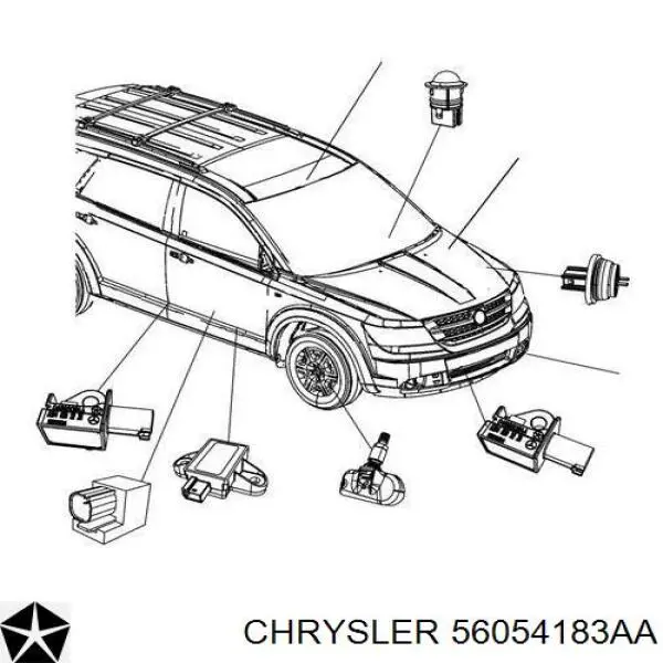 Sensor de airbag delantero Chrysler 56054183AA precio, desde 46,46 EUR