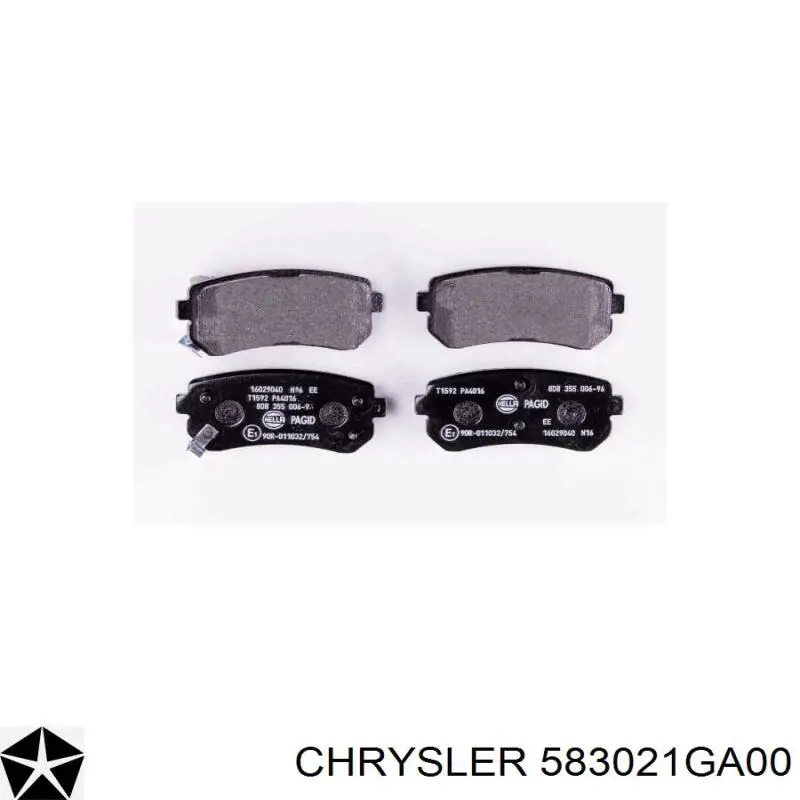 583021GA00 Chrysler pastillas de freno traseras