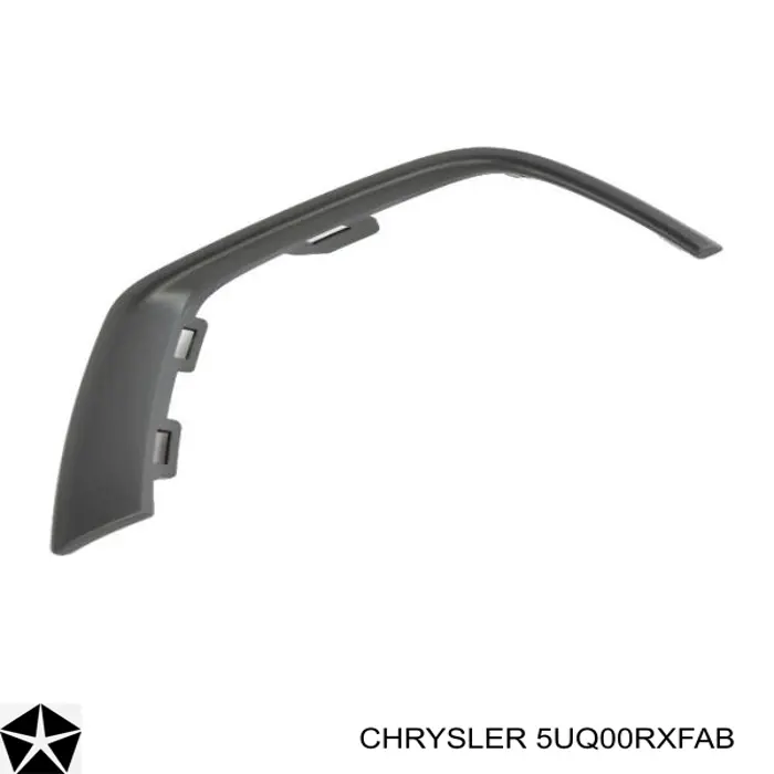 Moldura de rejilla de parachoques delantero derecho Chrysler 5UQ00RXFAB precio, desde 19,72 EUR