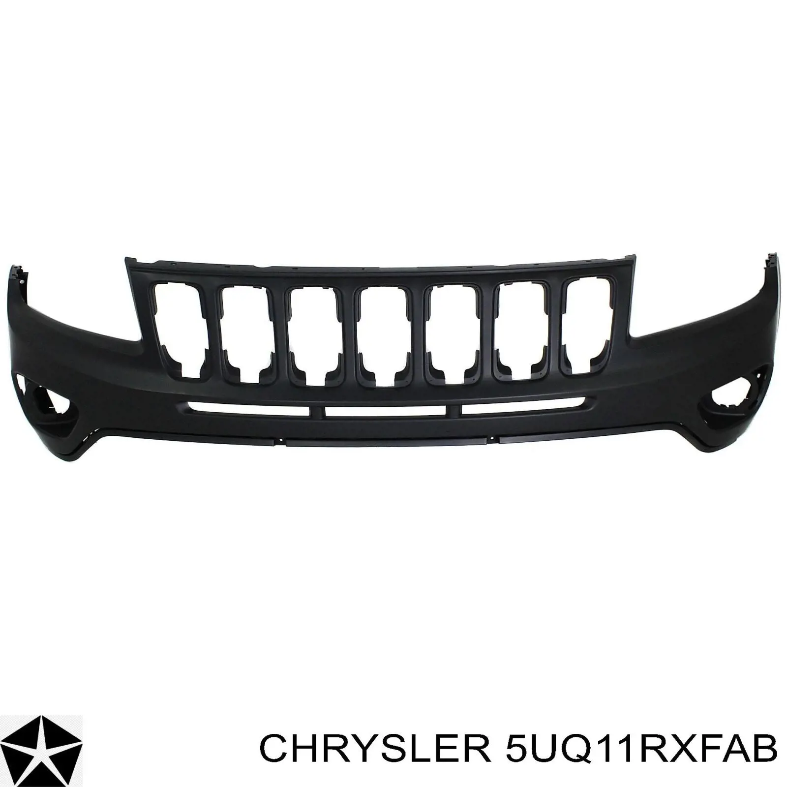 5UQ11RXFAB Chrysler parachoques delantero, parte inferior