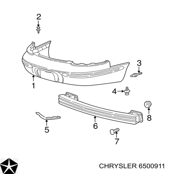 50267180 HB Autoelektrik clips de fijación de pasaruedas de aleta delantera