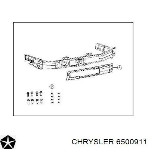 Clip de fijación del guardabarros delantero Chrysler 06500911 precio, desde 1,29 EUR