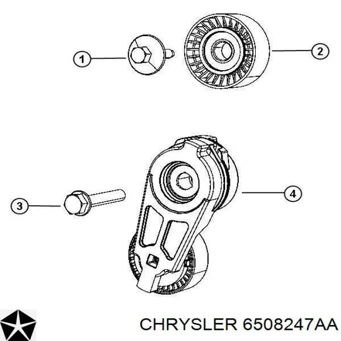 Polea inversión/guía, correa auxiliar servicios Chrysler 6508247AA precio, desde 10,30 EUR