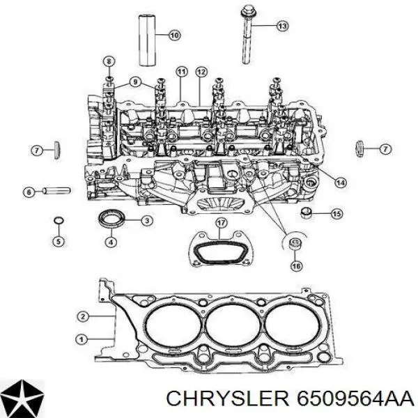 Comprar 6509564AA Chrysler Tornillos de culata