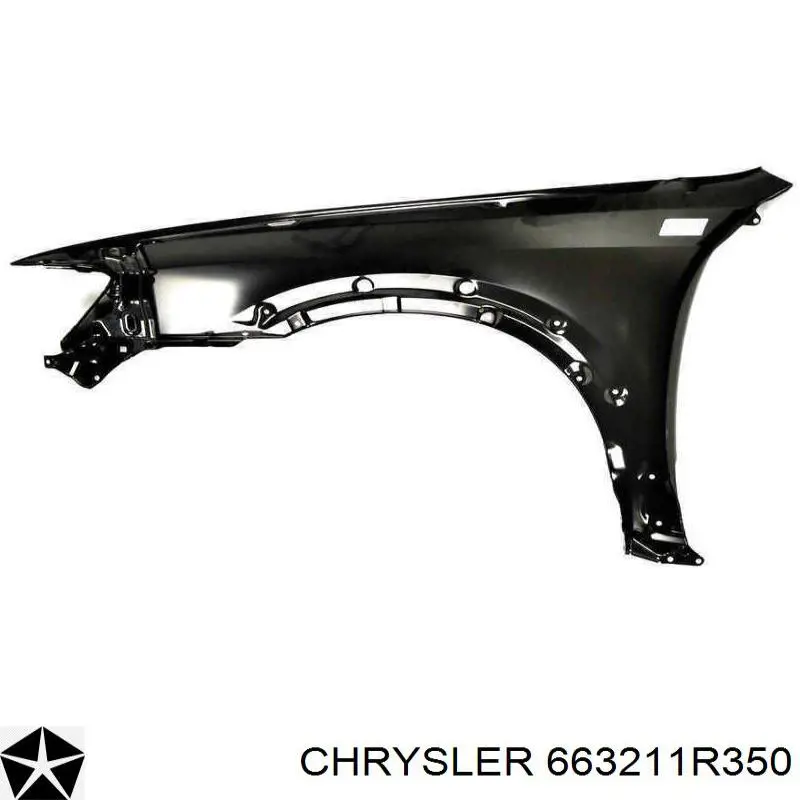 663211R350 Chrysler guardabarros delantero derecho