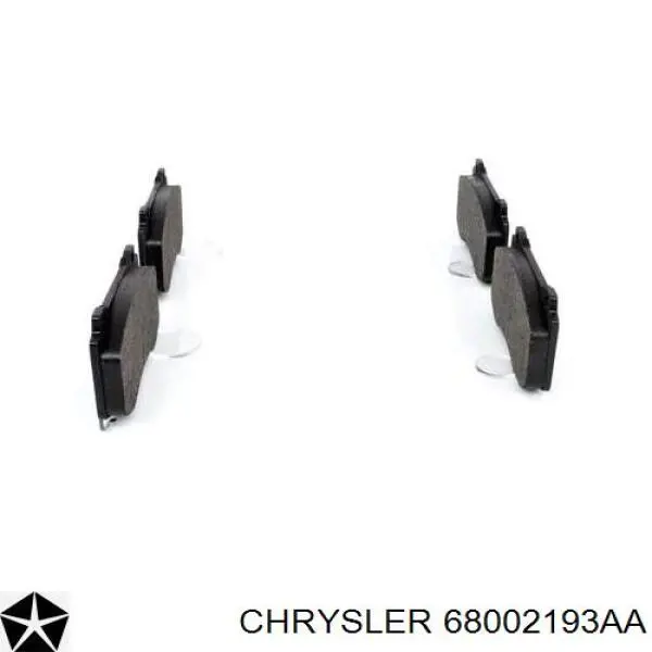 Pastillas freno delanteras Chrysler 68002193AA precio, desde 42,77 EUR