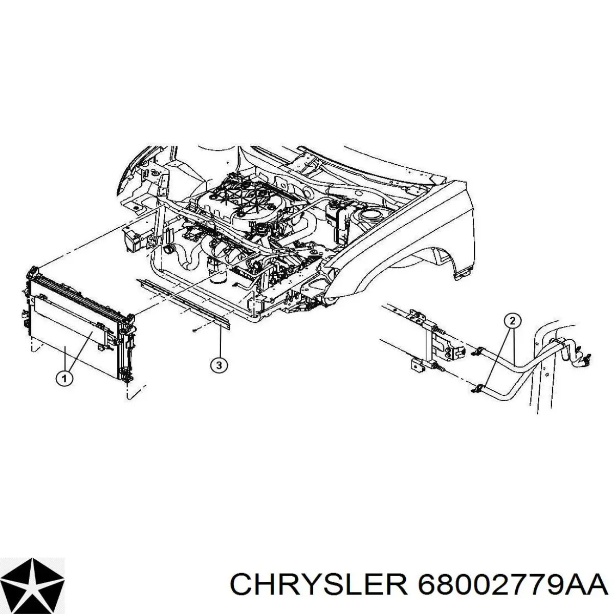 Aire acondicionado capacitor Chrysler 68002779AA precio, desde 90,35 EUR