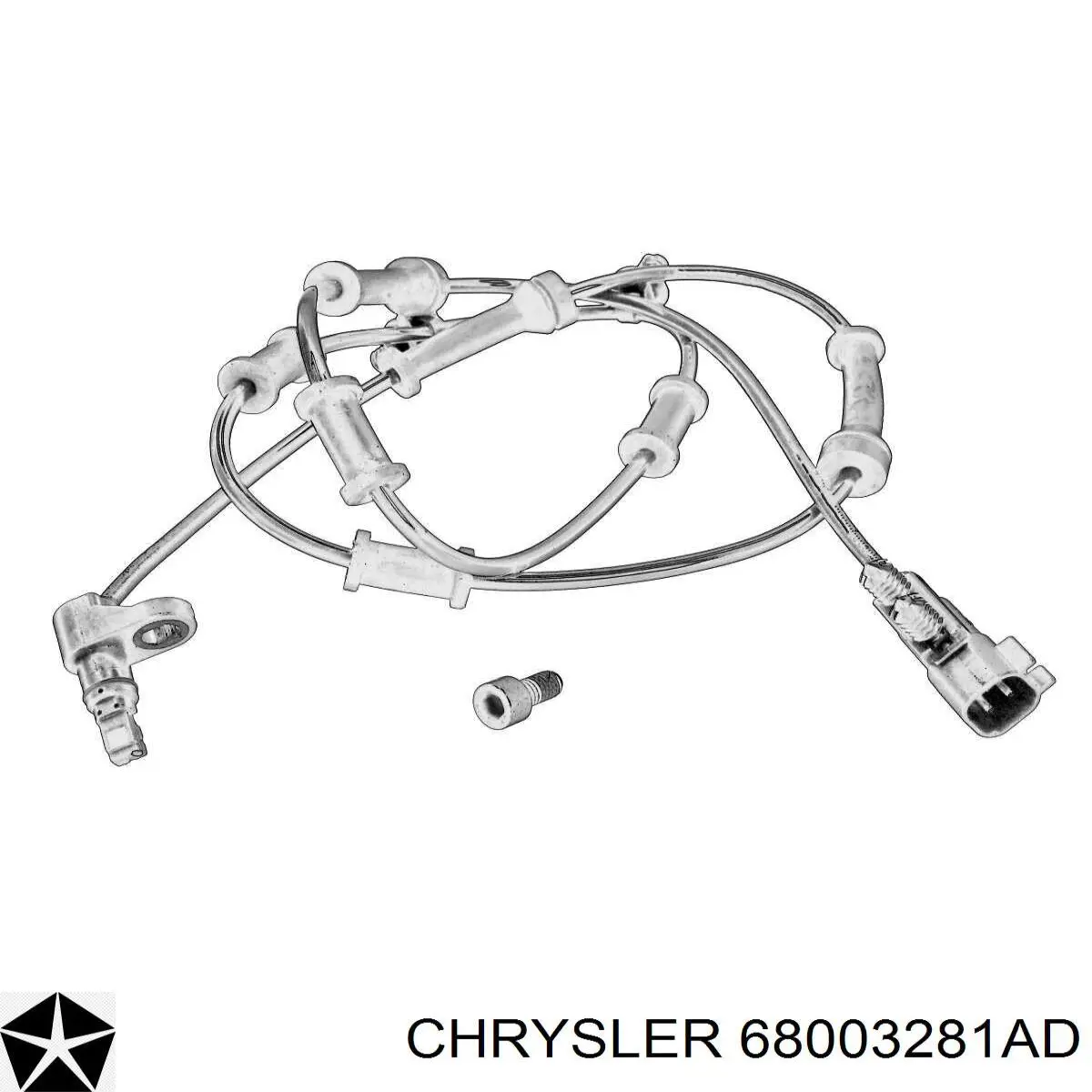 Comprar 68003281AA Chrysler Sensor revoluciones de la rueda, delantero