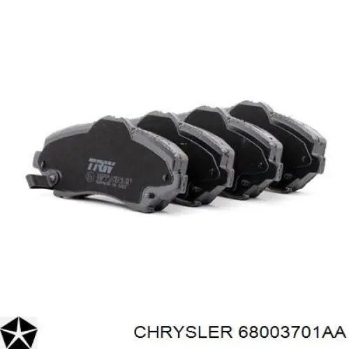 Pastillas de freno 68003701AA Chrysler