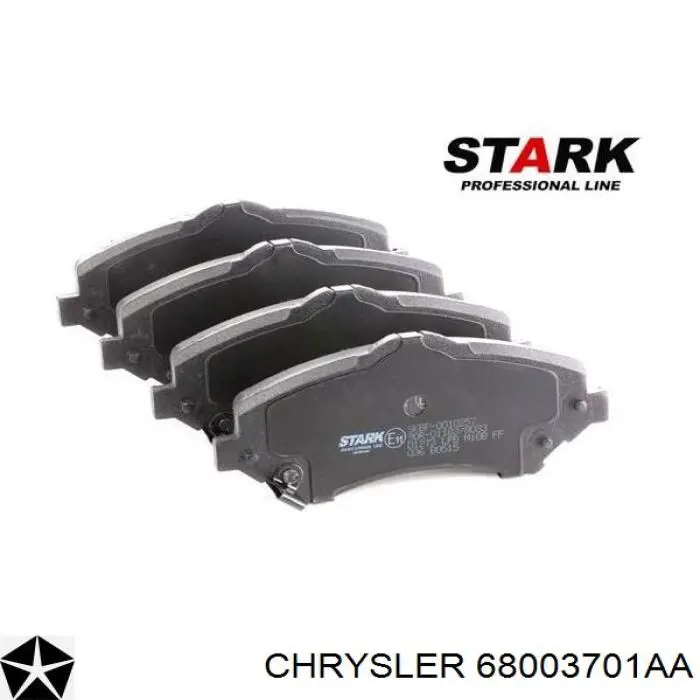 Pastillas de freno delanteras Chrysler 68003701AA