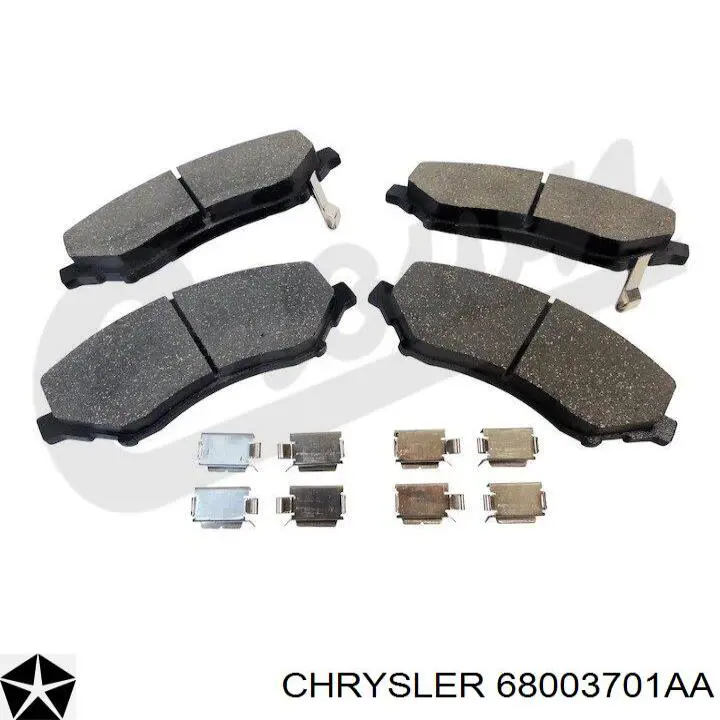 Pastillas freno delanteras Chrysler 68003701AA precio, desde 38,39 EUR
