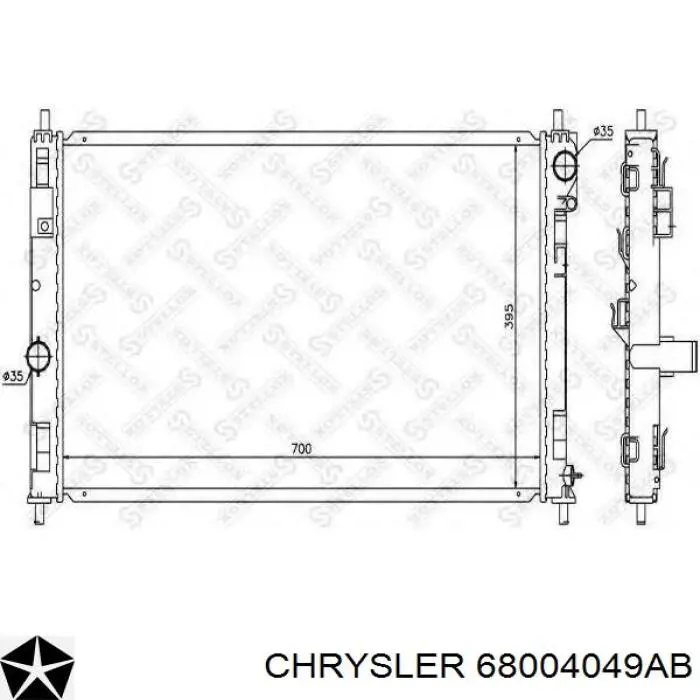 Comprar 68004049AB Chrysler Radiador de auto