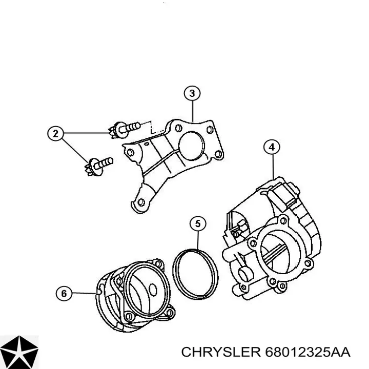 Comprar 68012325AA Chrysler Cuerpo de mariposa