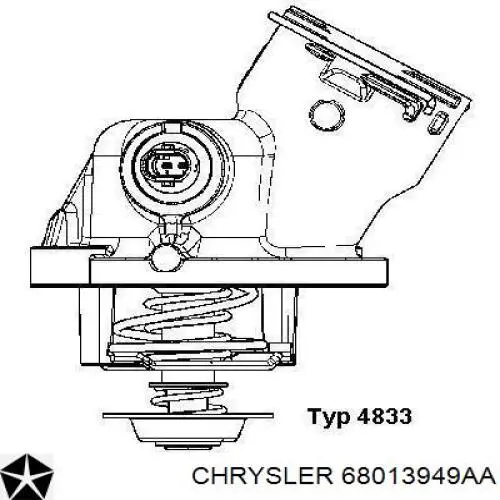 68013949AA Chrysler termostato