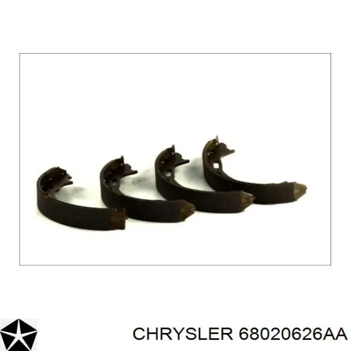 68020626AA Chrysler zapatas de freno de mano