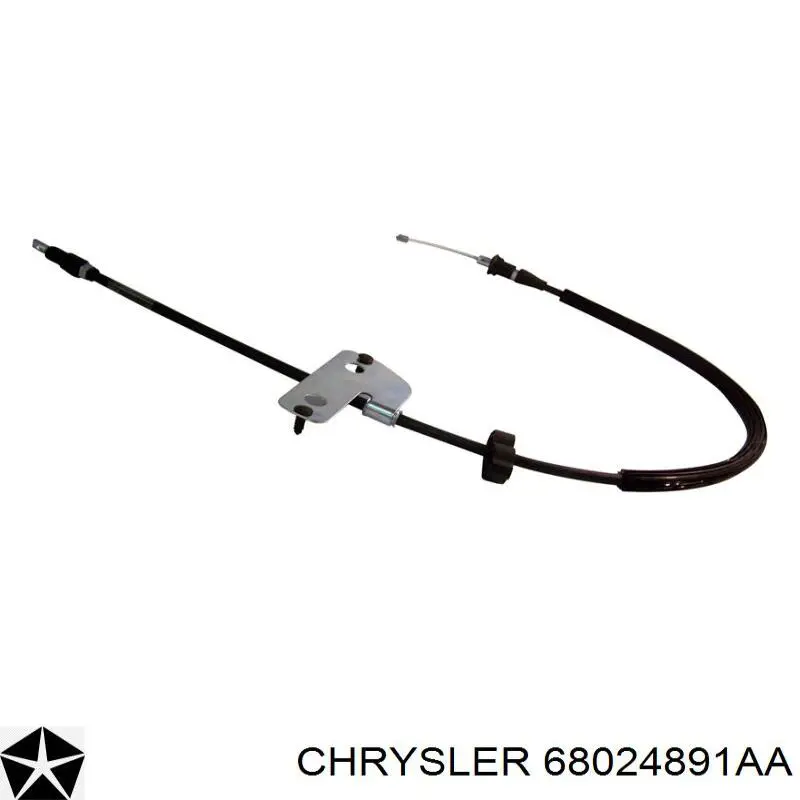 68024891AA Chrysler cable de freno de mano trasero izquierdo
