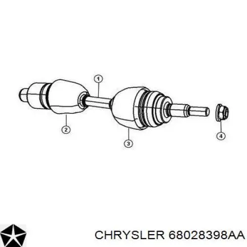 Comprar 68028398AA Chrysler Semieje delantero
