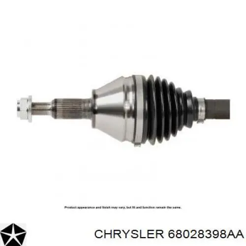 Semieje delantero 68028398AC Chrysler