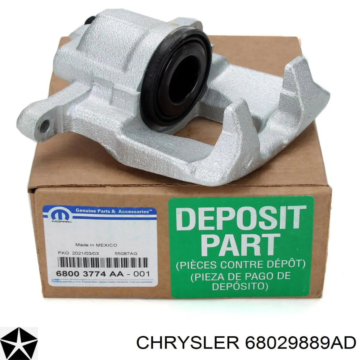 Pinza de freno trasera izquierda Chrysler 68029889AD precio, desde 69,76 EUR