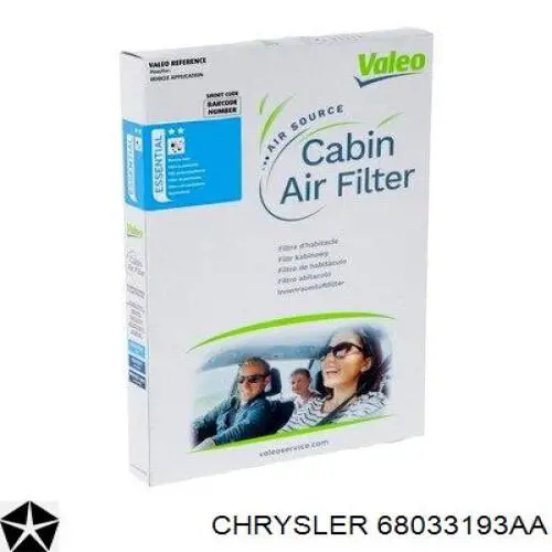 Comprar 68033193AA Chrysler Filtro de aire del habitáculo