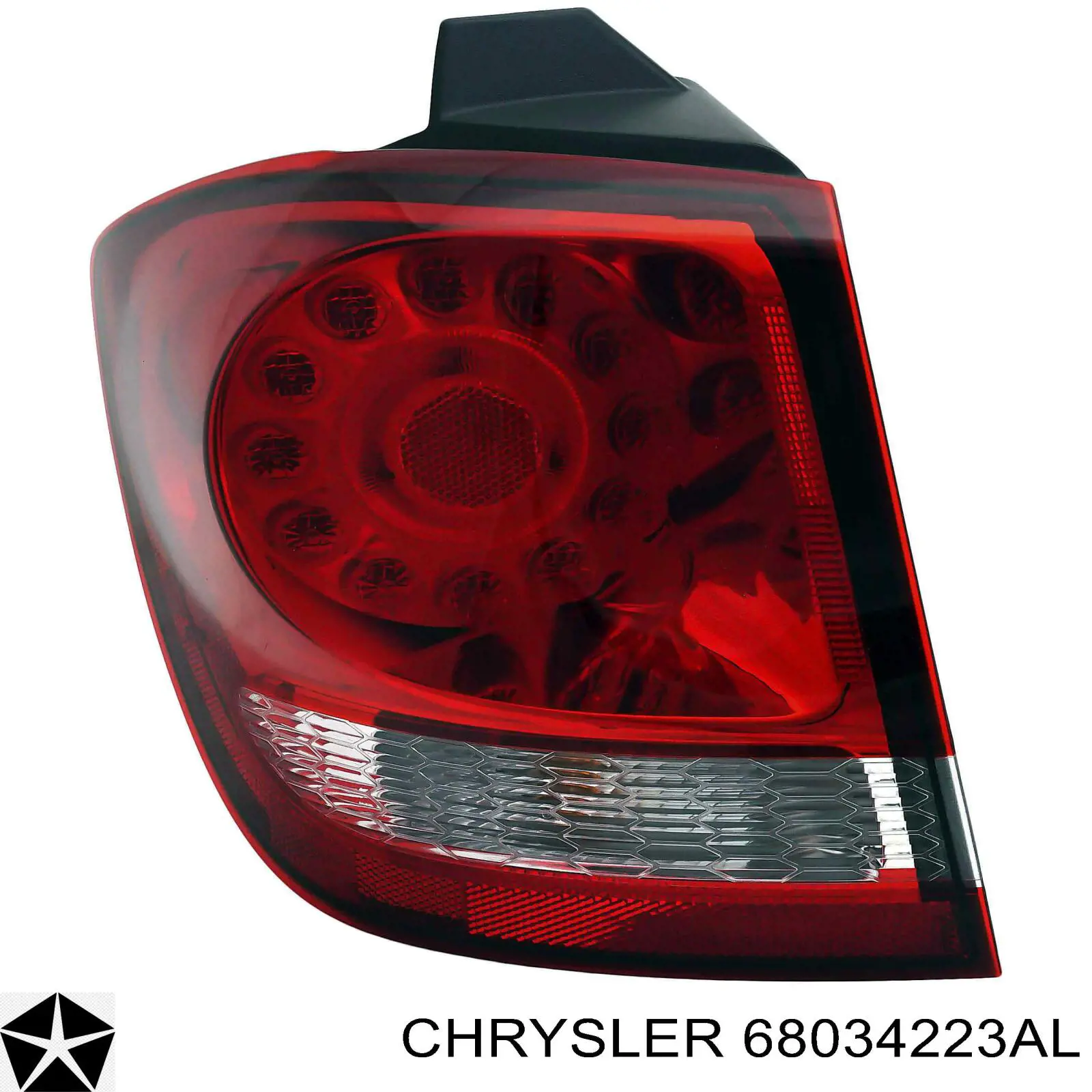 68034223AL Chrysler parachoques trasero