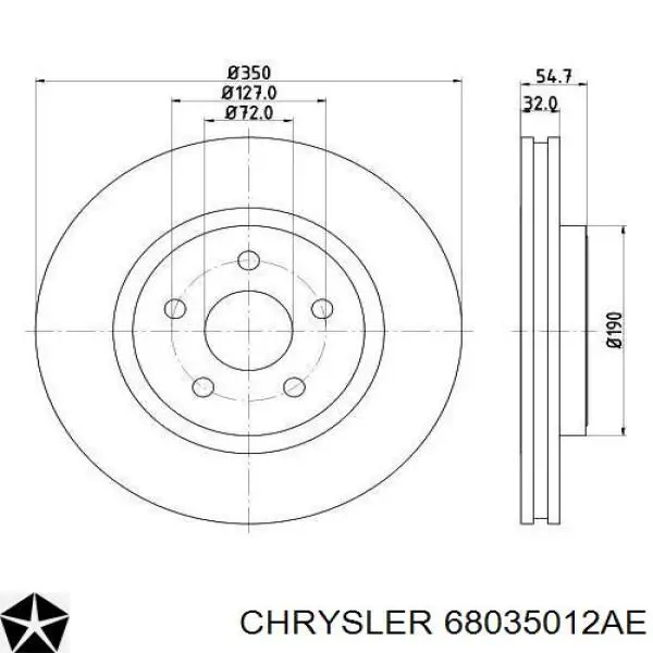 68035012AE Chrysler Discos