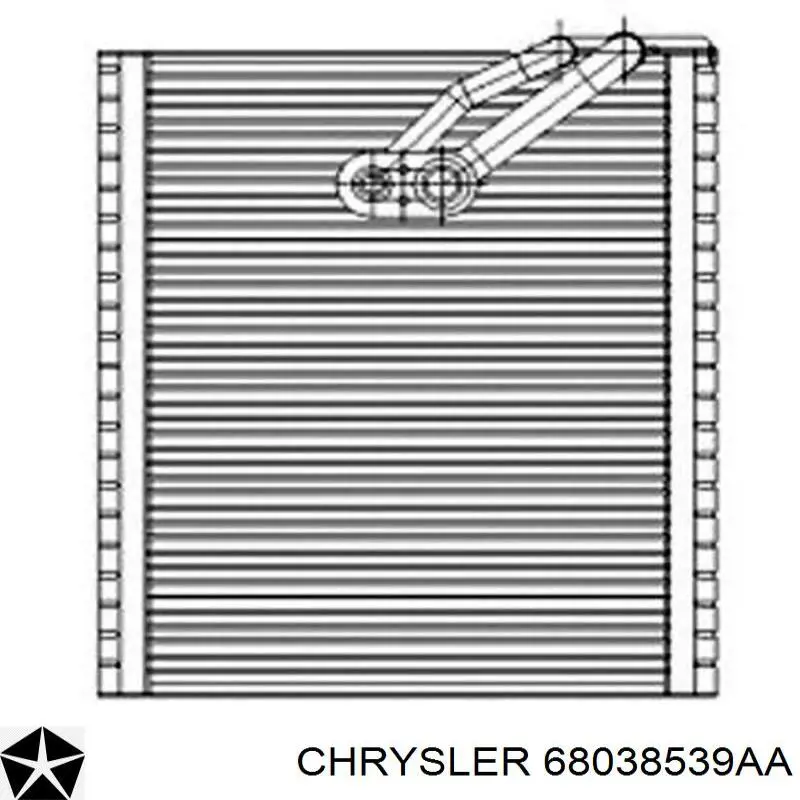 68038539AA Chrysler evaporador, aire acondicionado