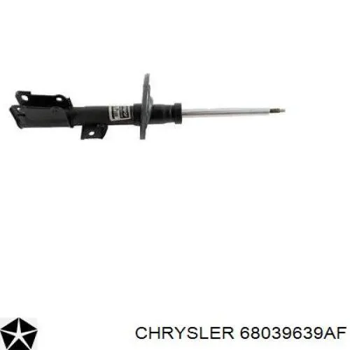 68039639AF Chrysler árbol de transmisión trasero izquierdo