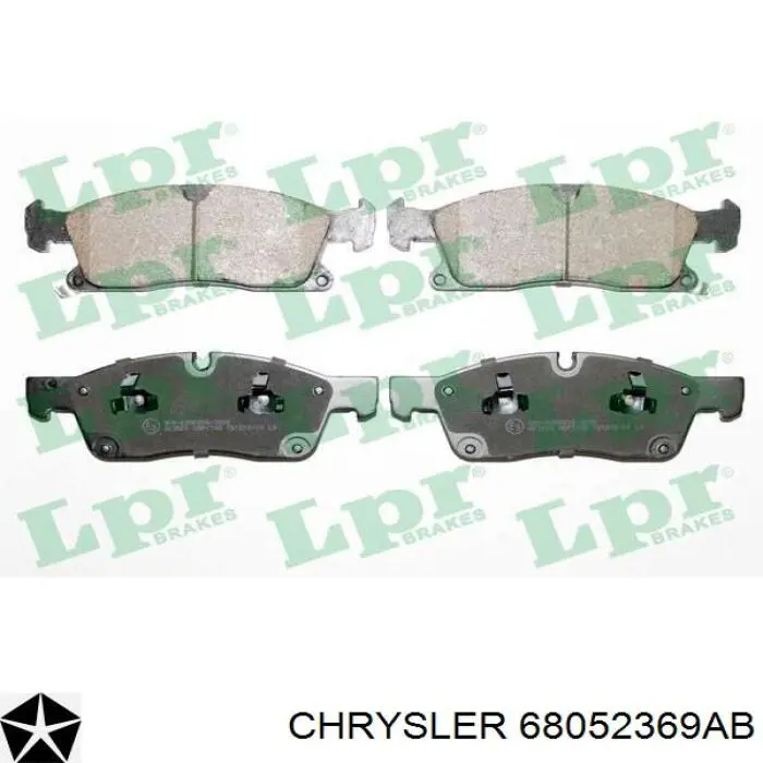 Pastillas freno delanteras Chrysler 68052369AB precio, desde 44,72 EUR