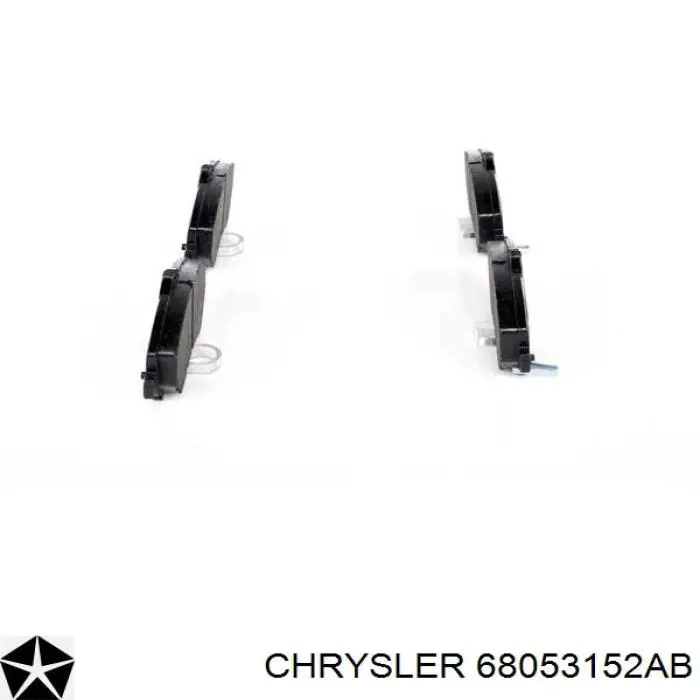 68053152AB Chrysler pastillas de freno delanteras