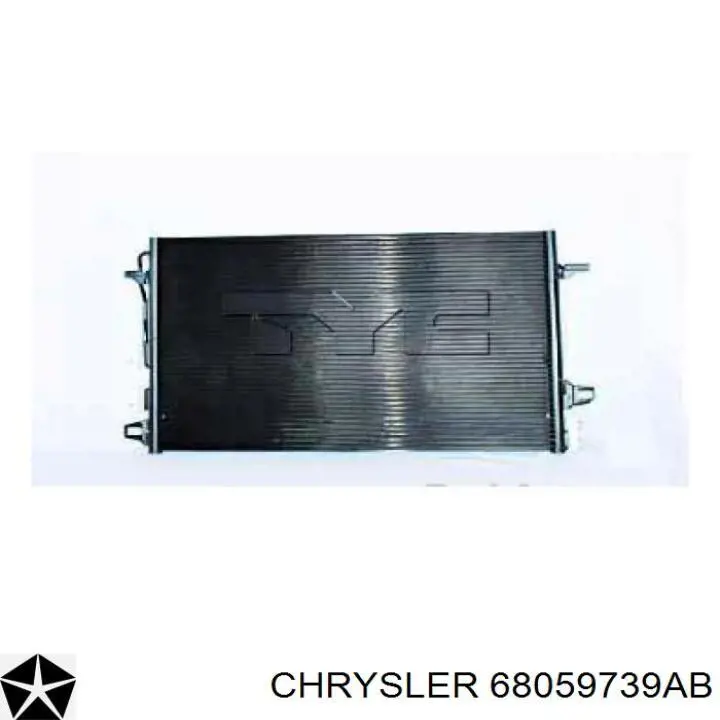 68059739AB Chrysler condensador aire acondicionado