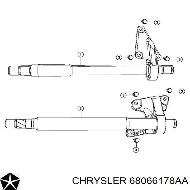 Rodamiento central del eje de transmisión Chrysler 68066178AA precio, desde 7,63 EUR