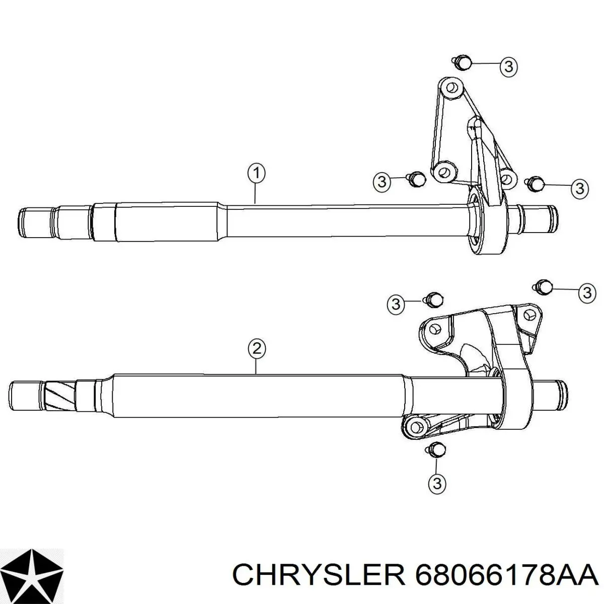 Comprar 68066178AA Chrysler Rodamiento central del eje de transmisión