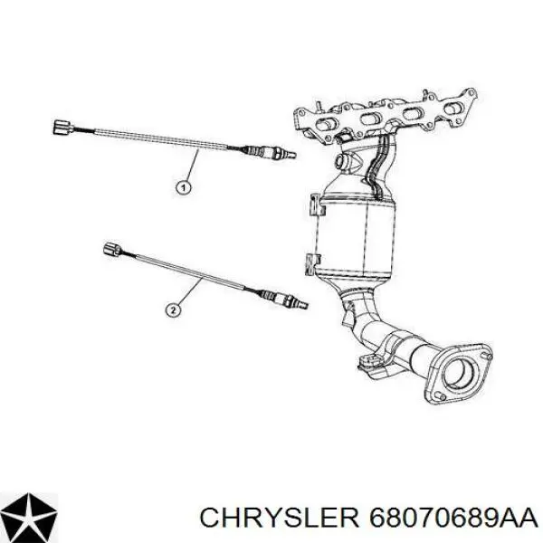 Sensor de oxígeno previo al catalizador Chrysler 68070689AA precio, desde 53,72 EUR