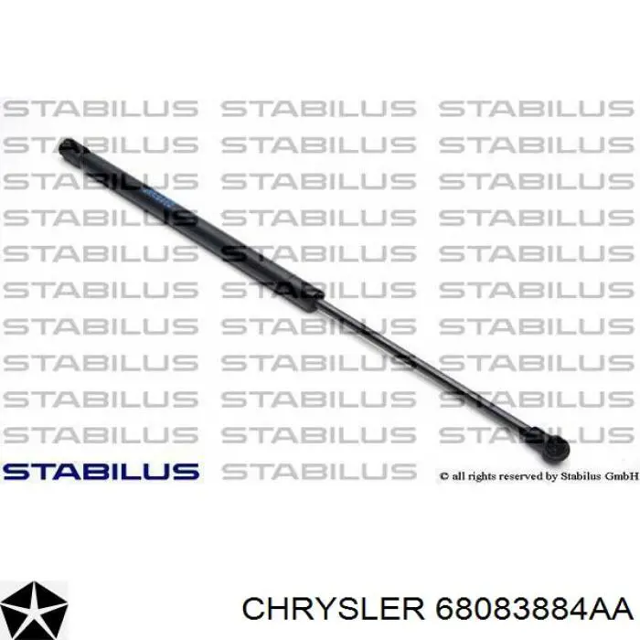 4B934994 Stabilus amortiguador para porton trasero (3/5 puertas traseras (lisas)