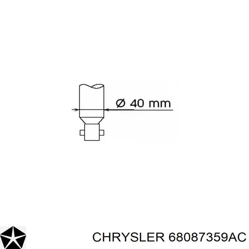 68087359AC Chrysler amortiguador delantero